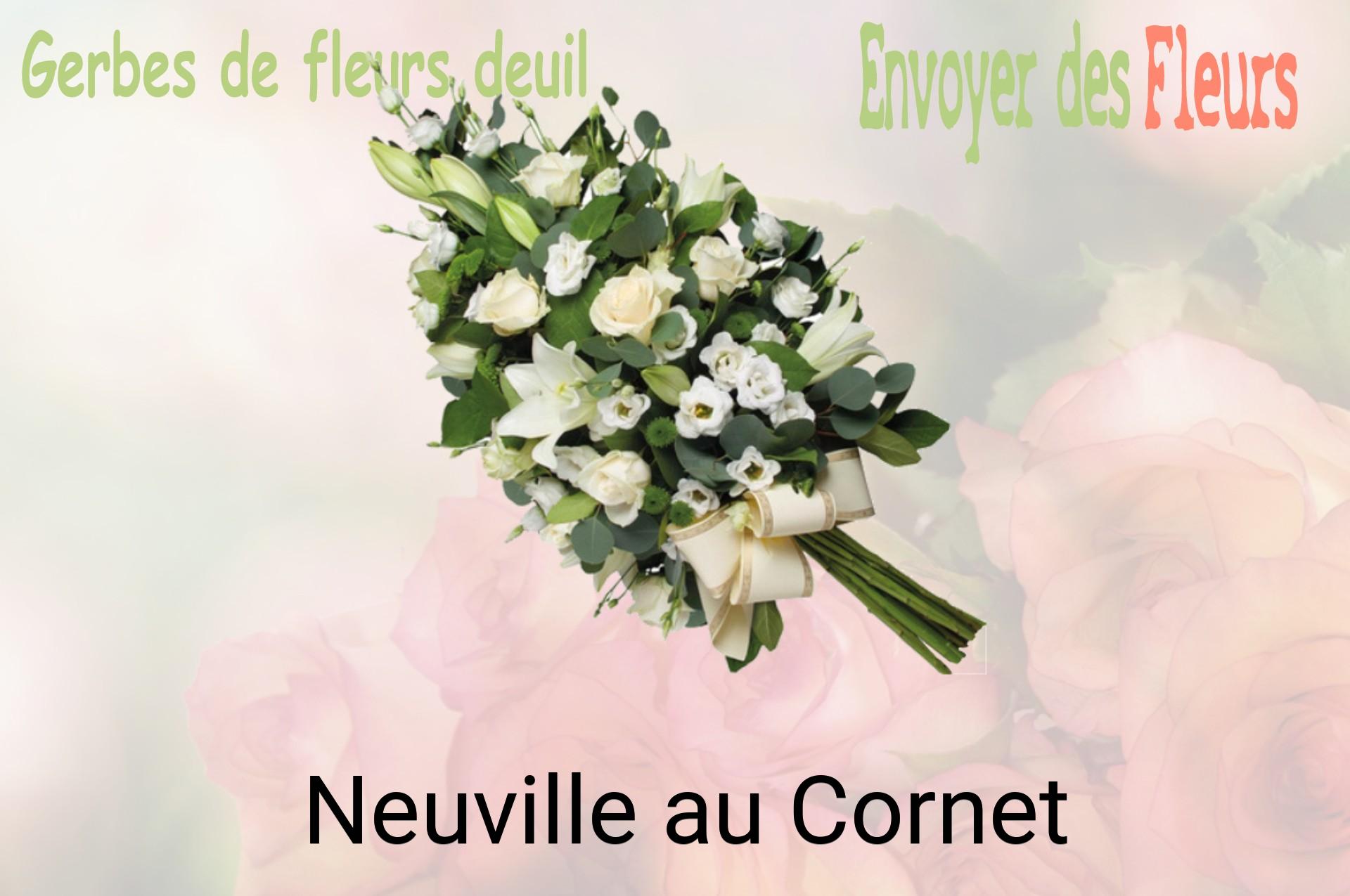 Gerbe de fleurs de deuil livrée à Neuville-au-Cornet